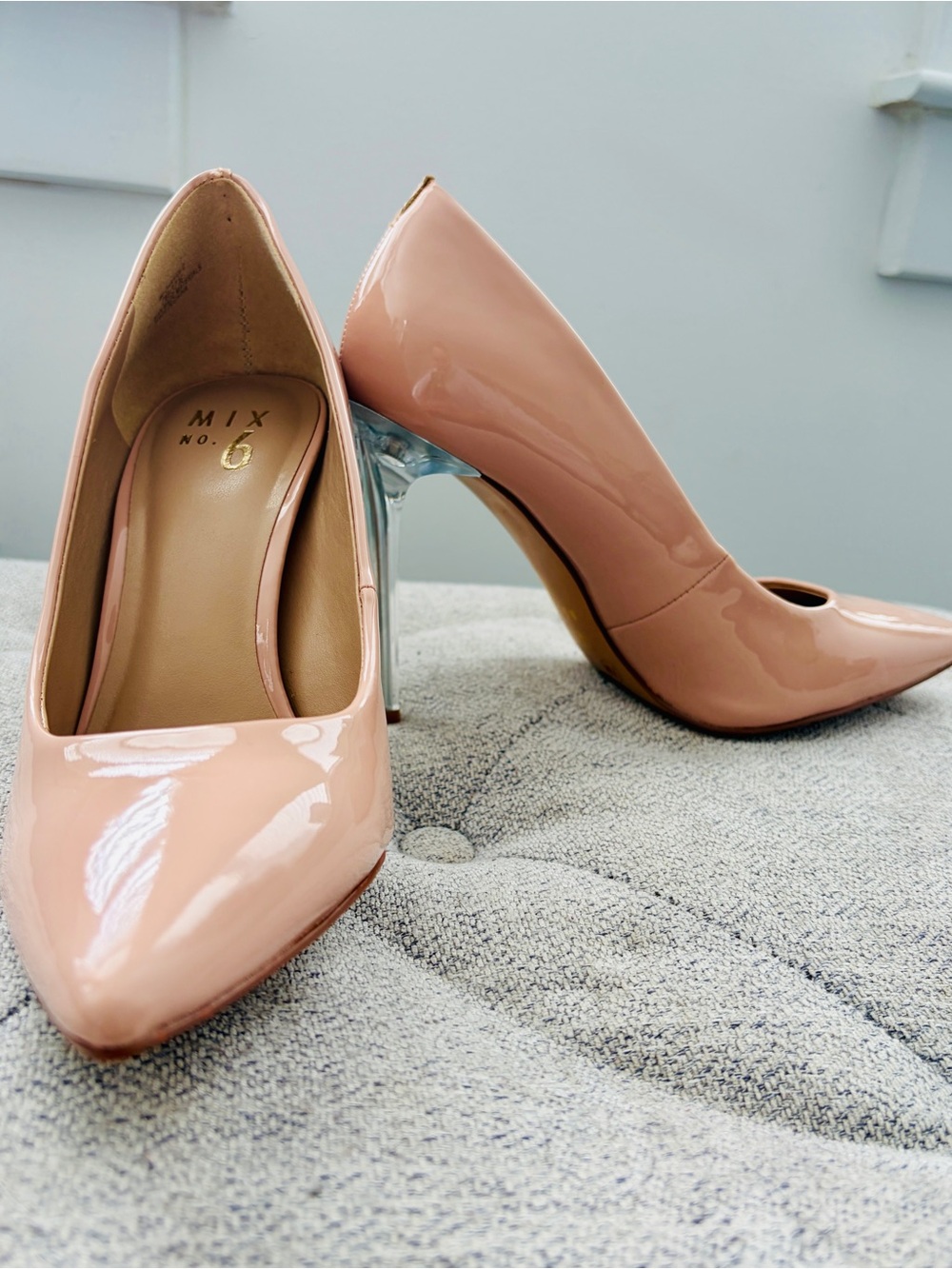 Mix No. 6 Blush Patent Pointed-Toe Stiletto Pumps